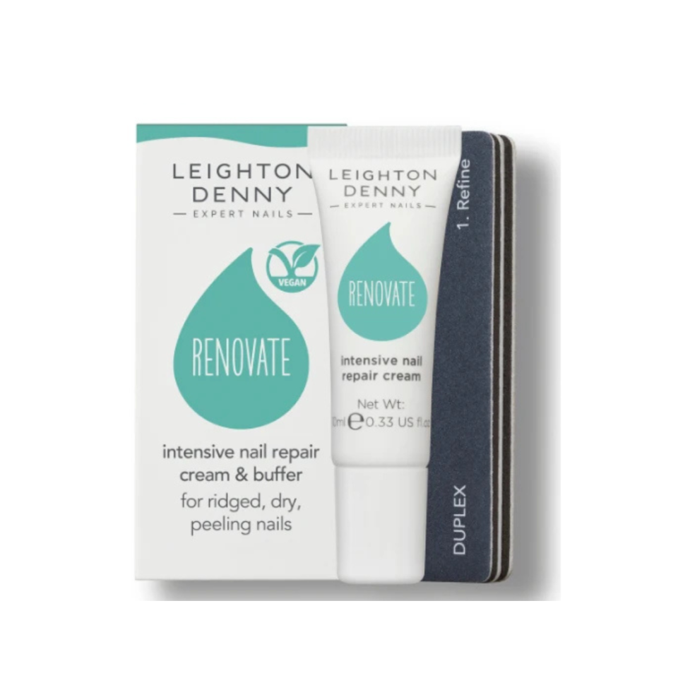 "Renovate" pažeistų nagų atkūrimo kremas 10ml ir poliruoklis