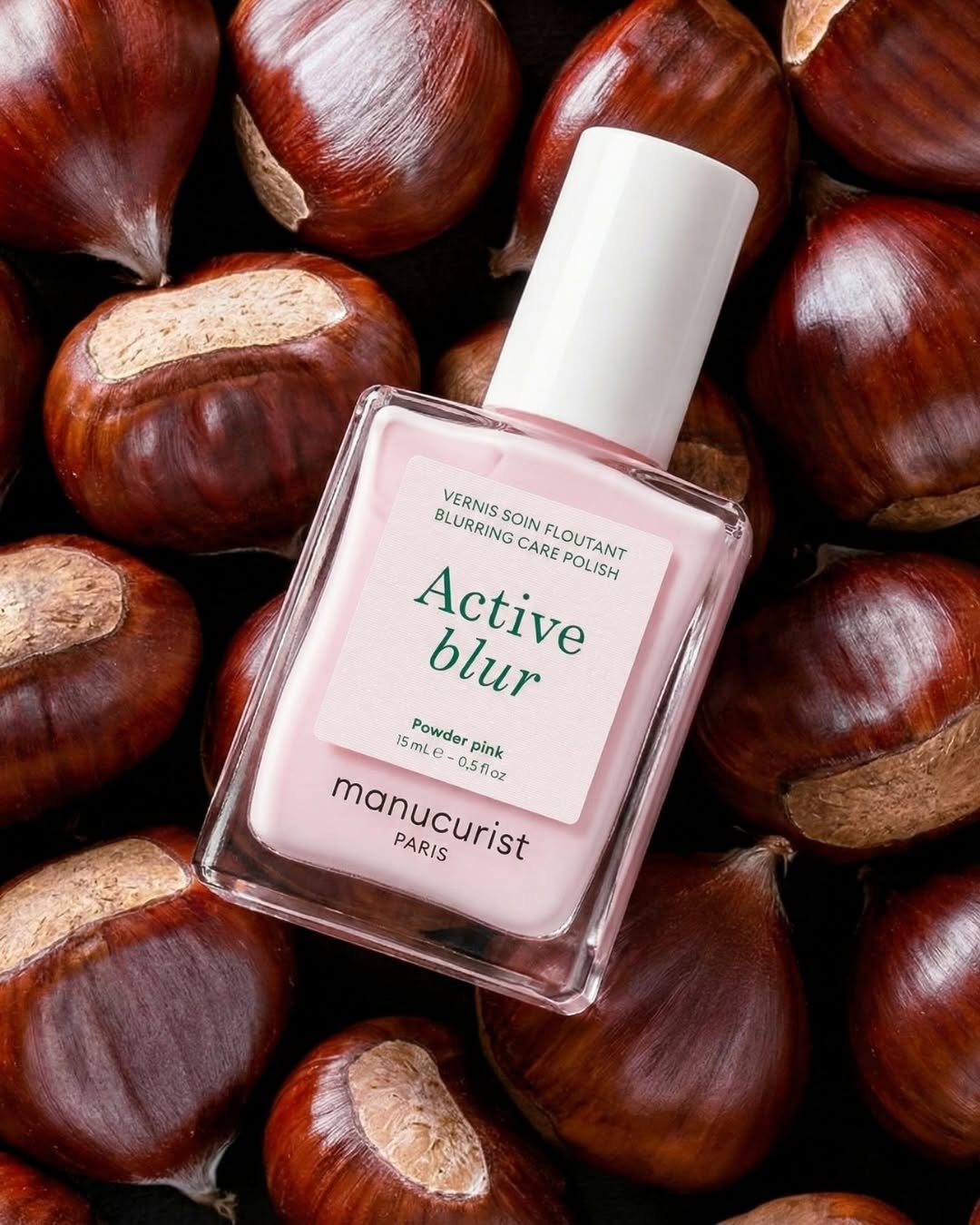 Active Blur Powder Pink nagų stipriklis su švelniu matiniu efektu