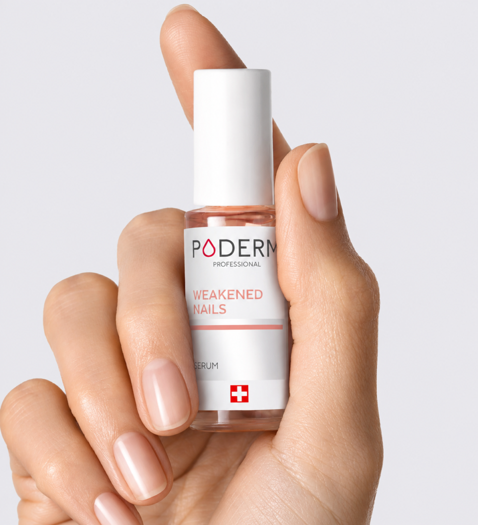 PODERM serumas trapiems ir nusilpusiems nagams su siliciu 8ml