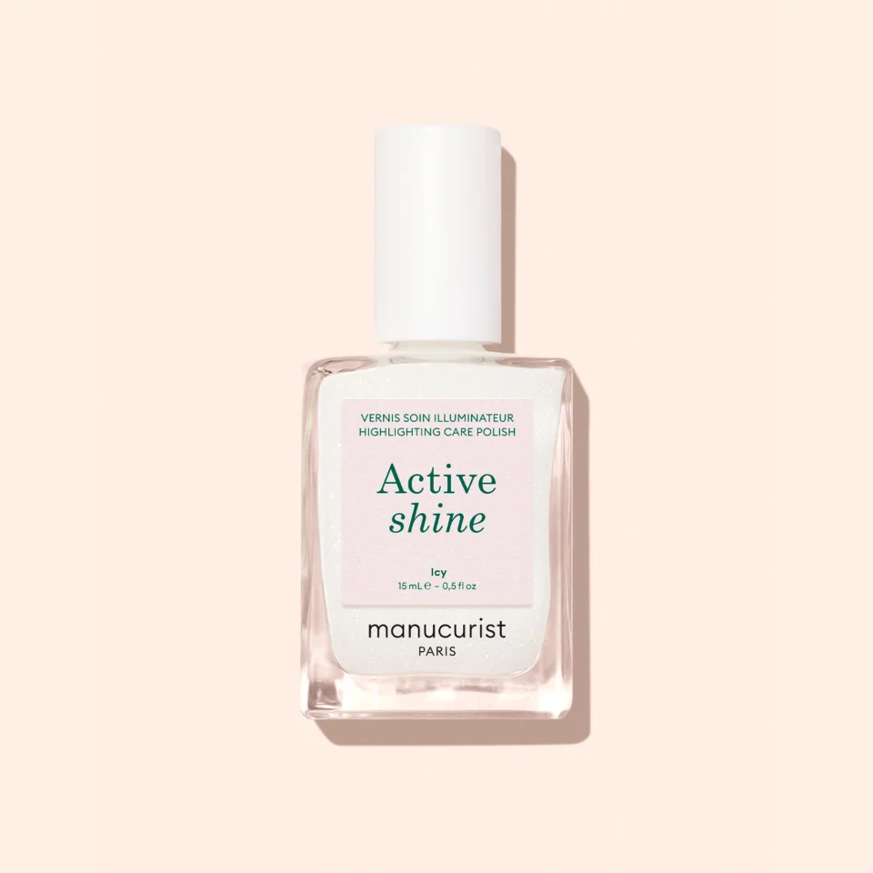 Manucurist Active Shine Icy nagų stipriklis su blizgesio efektu 15ml